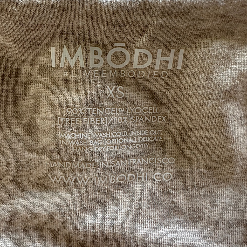 Nwt Imbodhi Lila Yoga Activewear Shorts Romper - Oatmeal - Xs — image 5 of 8